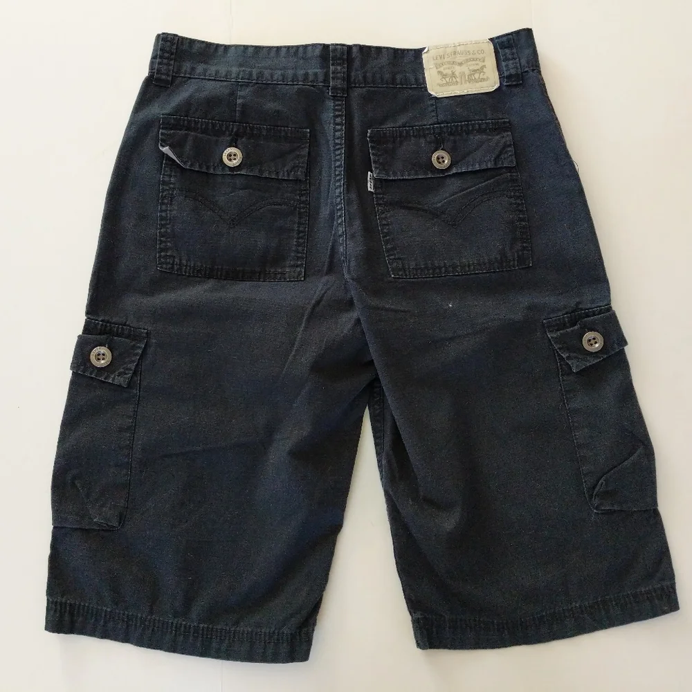Levi's Navy Cargo Shorts Boys Size 18